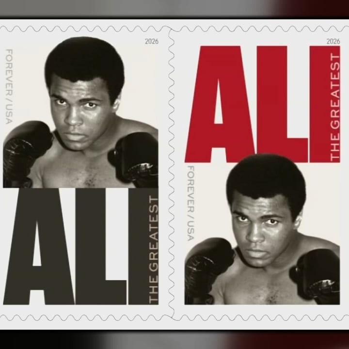 USPS to honor Muhammad Ali with commemorative stamps in 2026